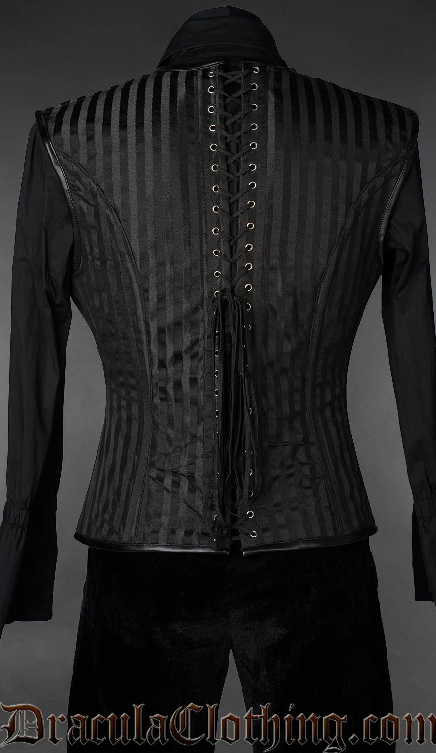 Red Striped Corset Vest - Image 2