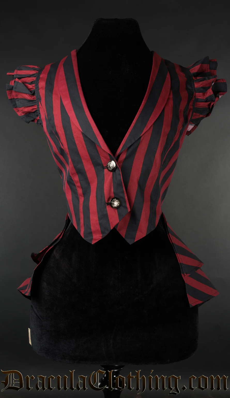 Red Striped Tailcoat Vest - Image 2
