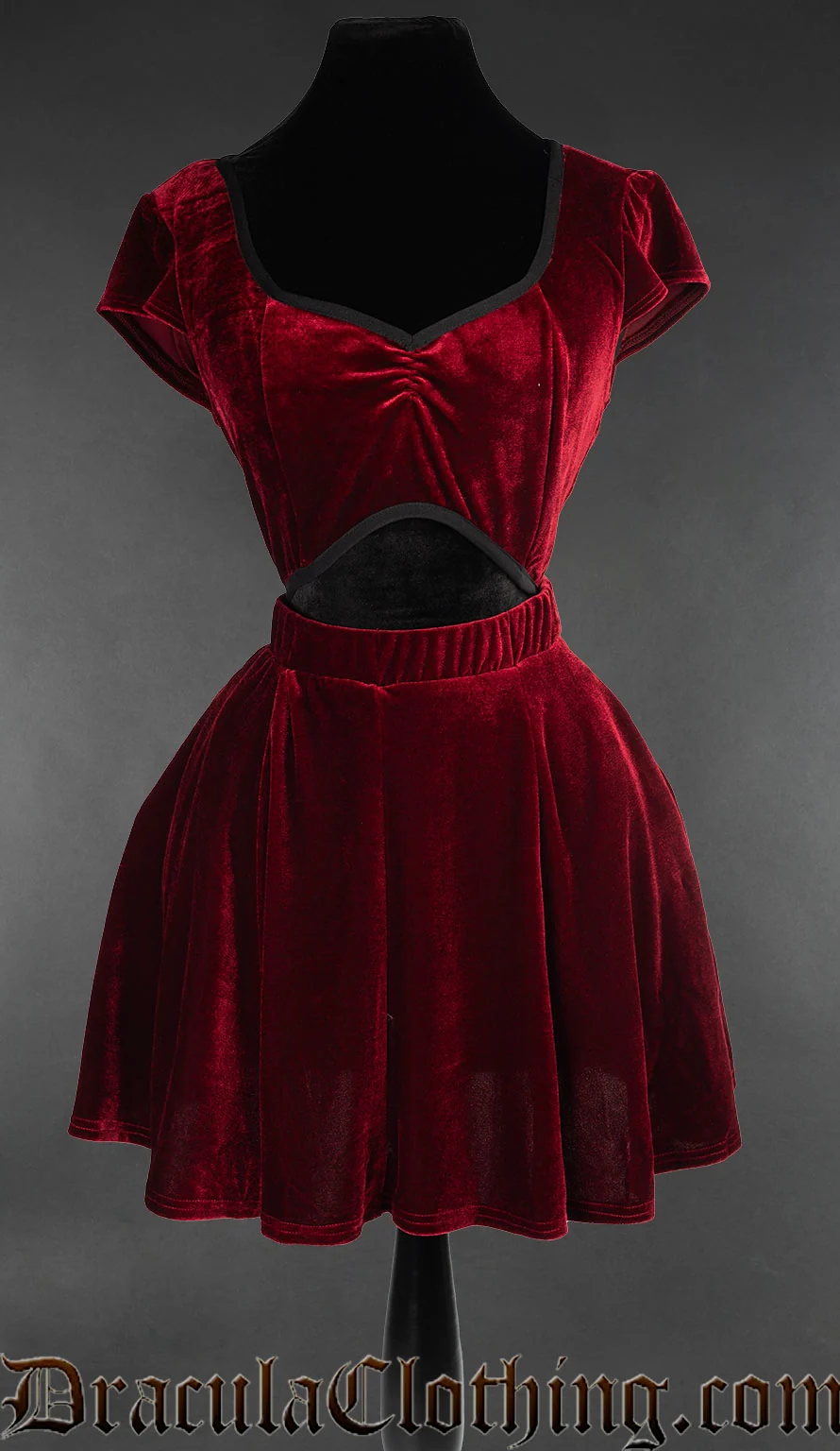 Red Velvet Crop Top - Image 2