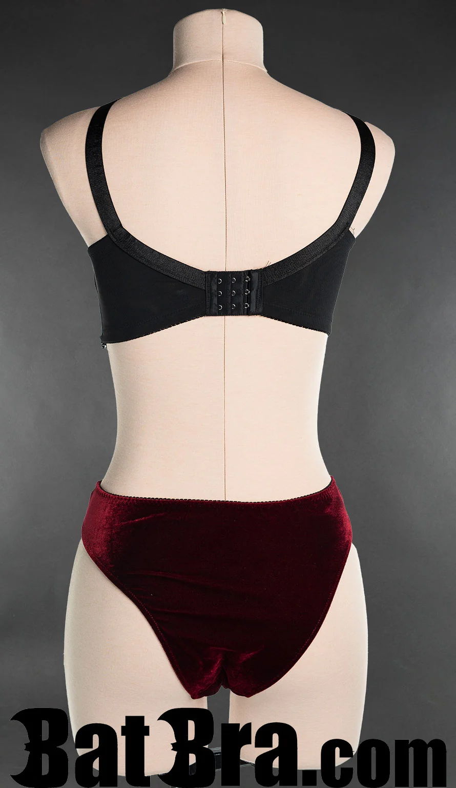 Red Velvet Harness Bra - Image 5