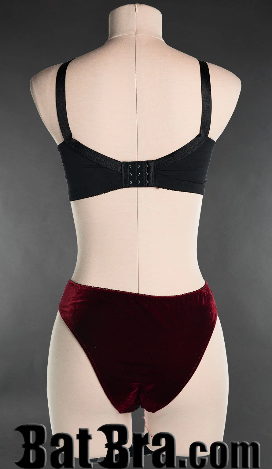 Red Velvet Lace Bra - Image 3