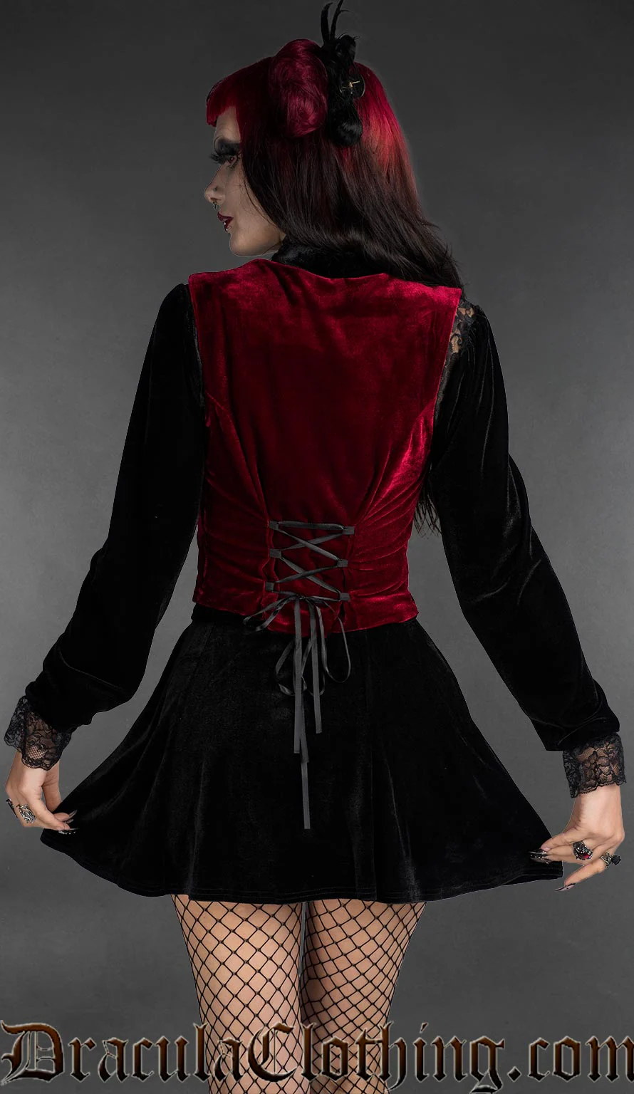 Red Velvet Vest - Image 2