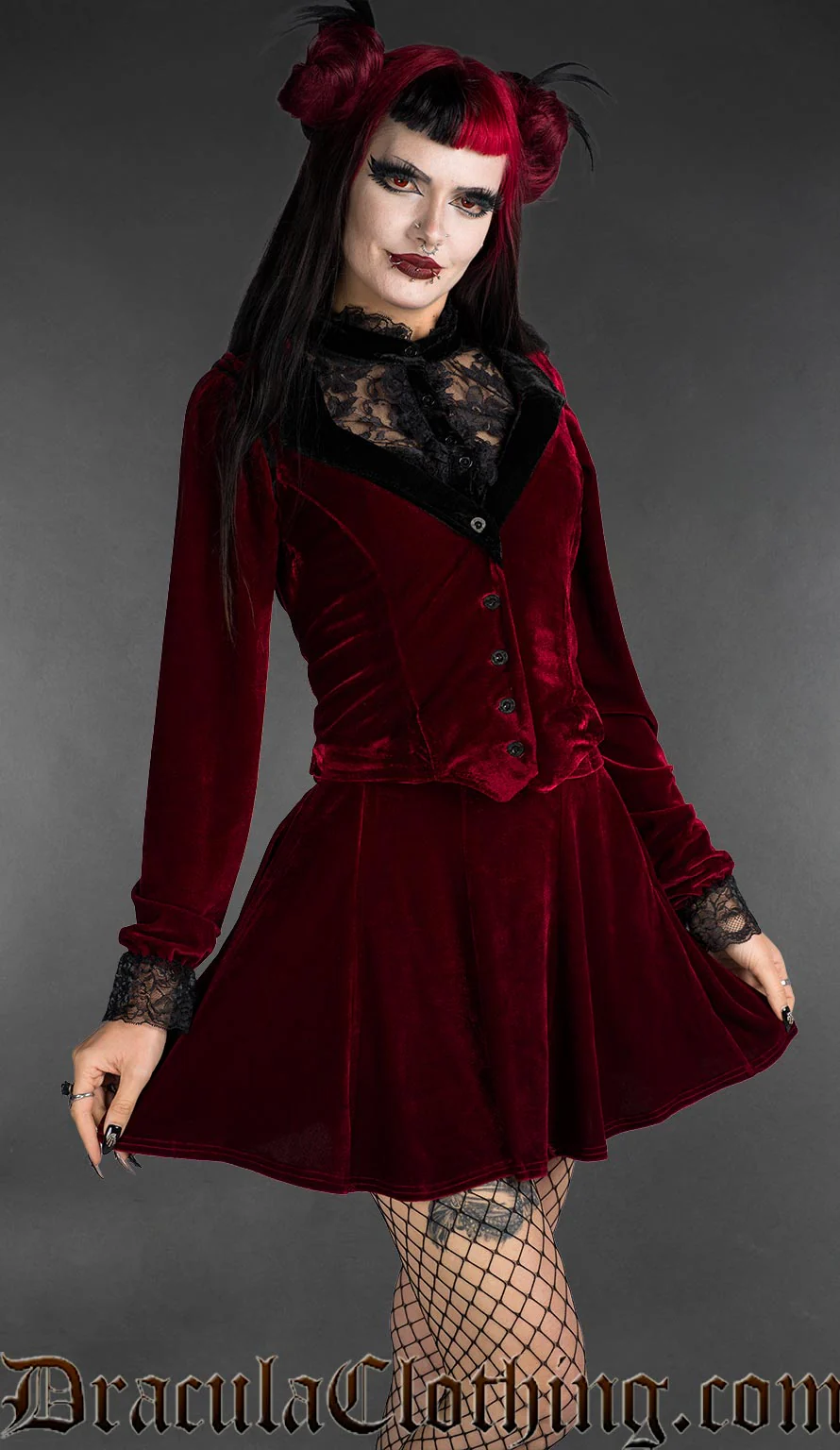 Red Velvet Vest - Image 3