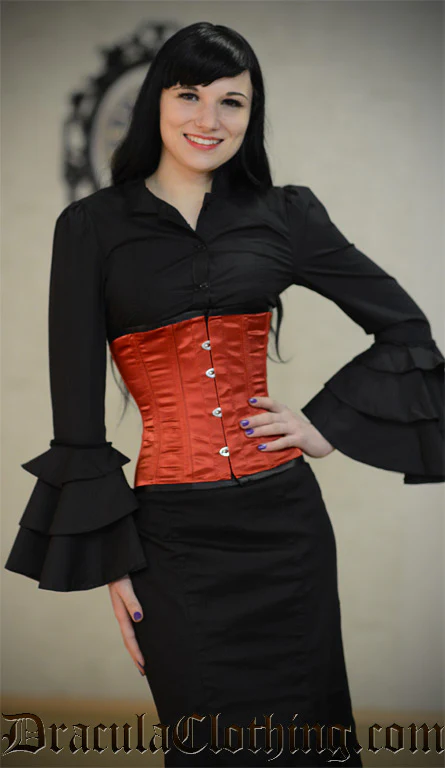 Red Waspie Corset - Image 4
