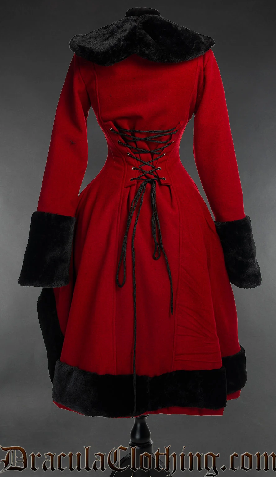 Red Wool Frock Coat - Image 3