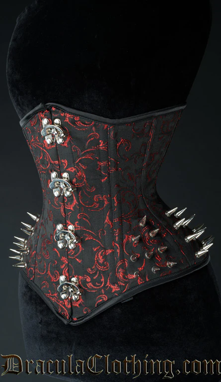Ruby Extreme Waist Clasp Spike Corset - Image 2