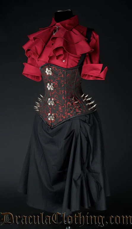 Ruby Extreme Waist Clasp Spike Corset - Image 5