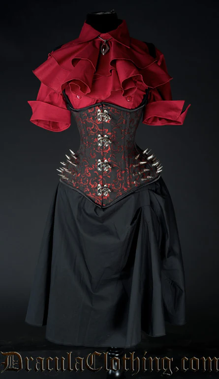 Ruby Extreme Waist Clasp Spike Corset - Image 6