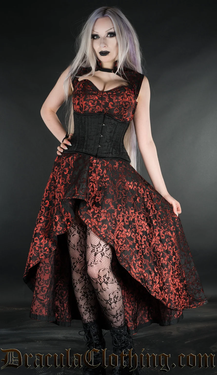 Ruby Steel Choker Dress - Image 6