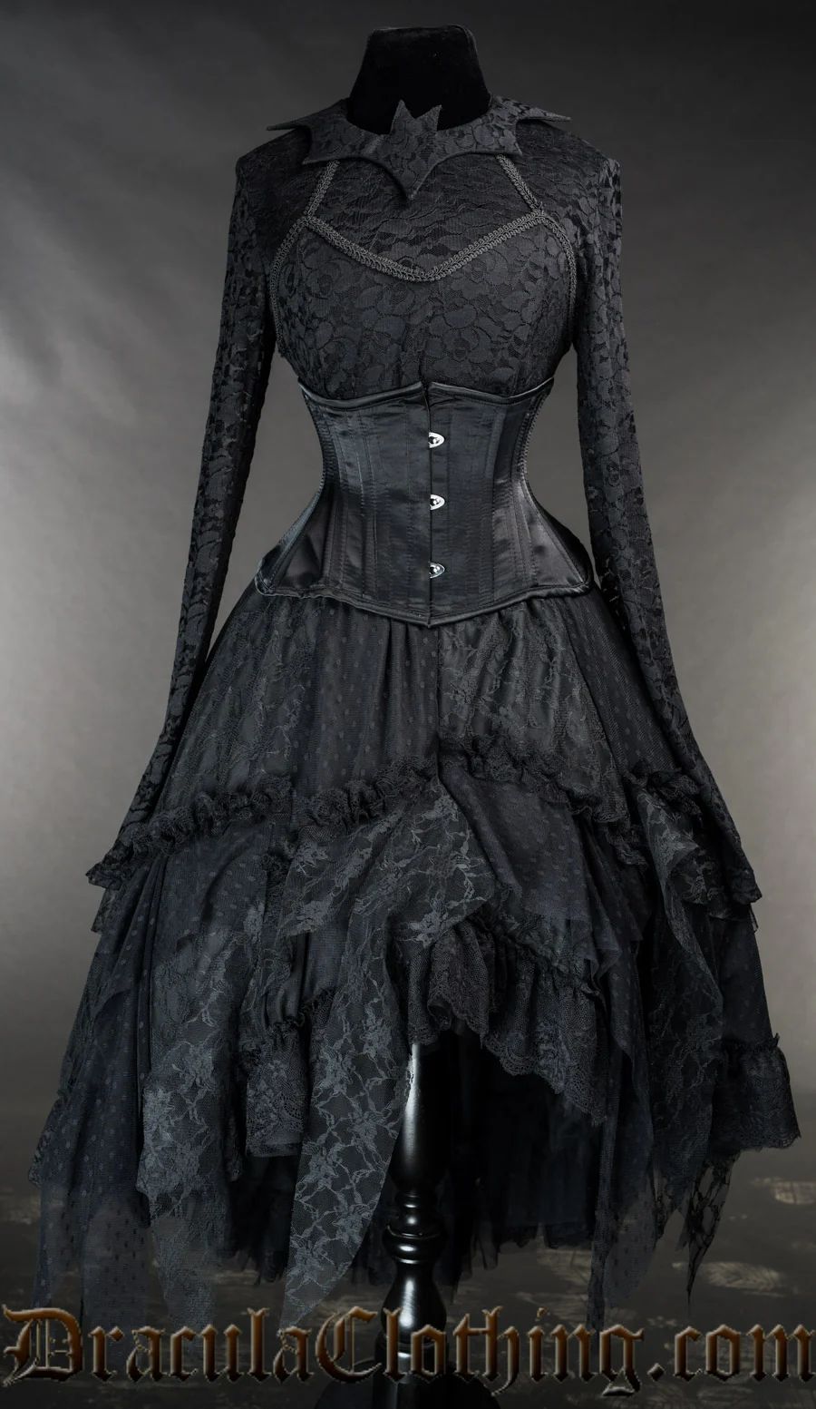 Black Ruffle Skirt - Image 4
