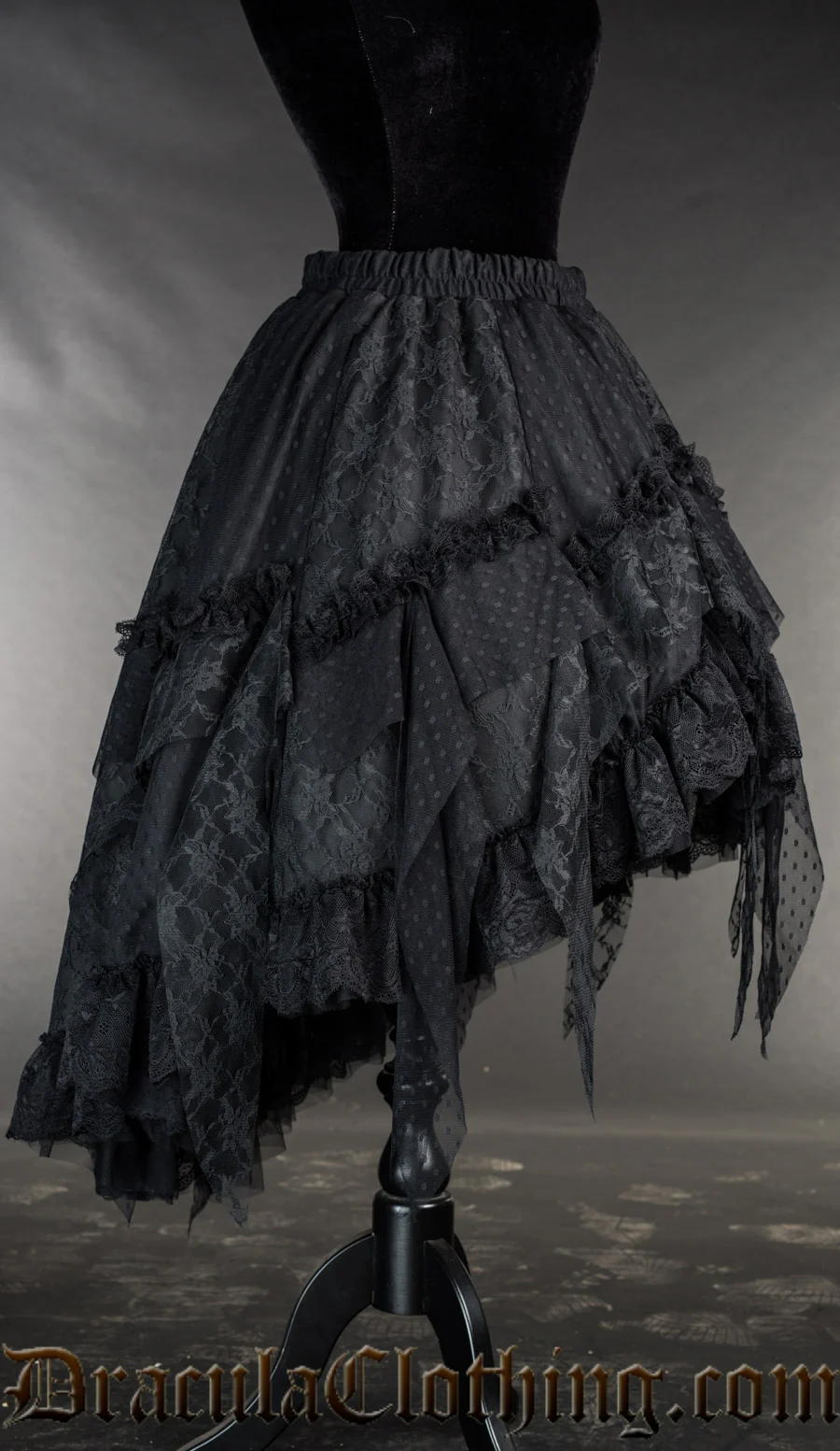 Black Ruffle Skirt - Image 5