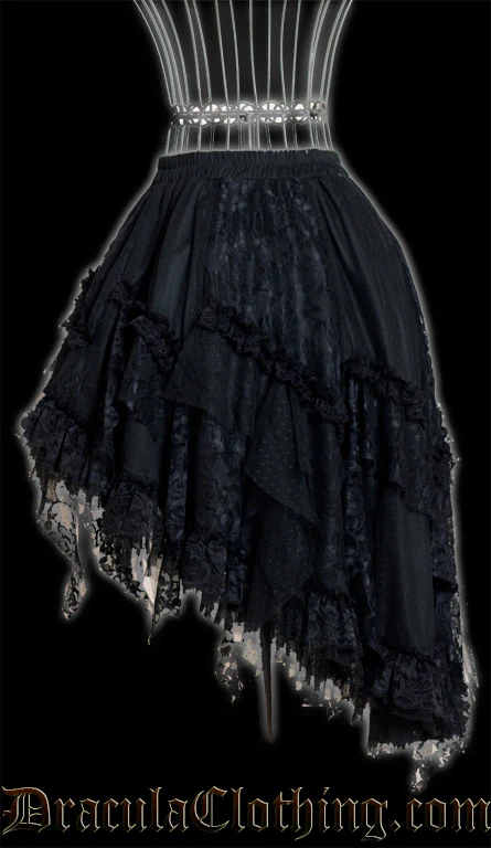 Black Ruffle Skirt - Image 6