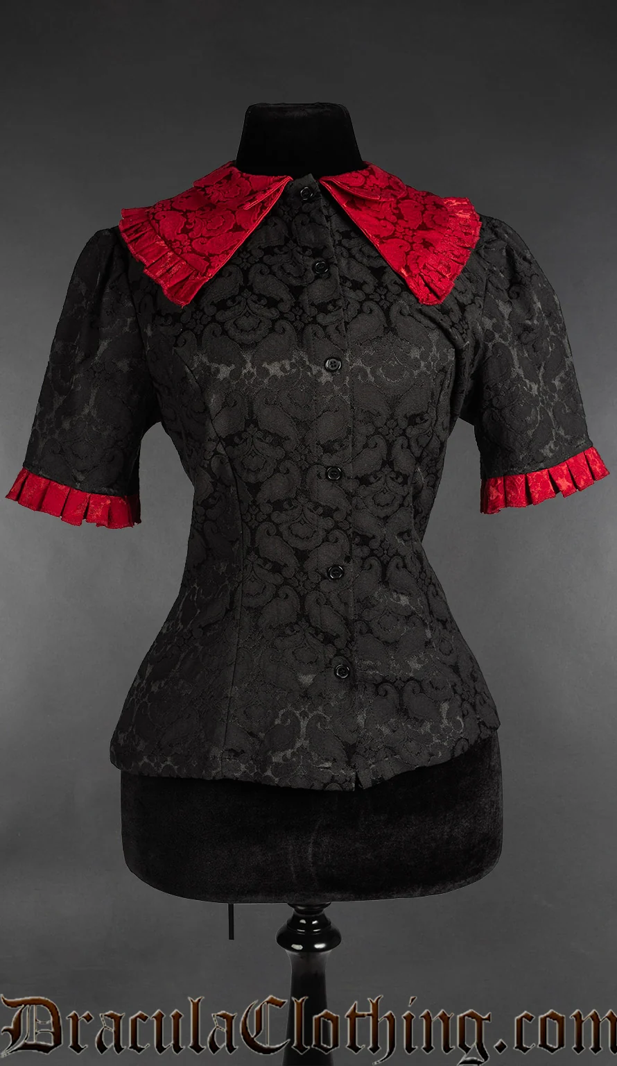 Short Sleeved Gothic Blouse - Image 2