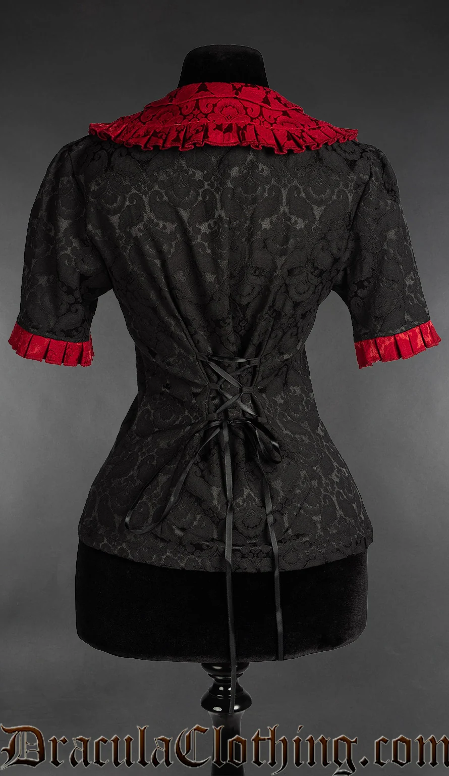 Short Sleeved Gothic Blouse - Image 4