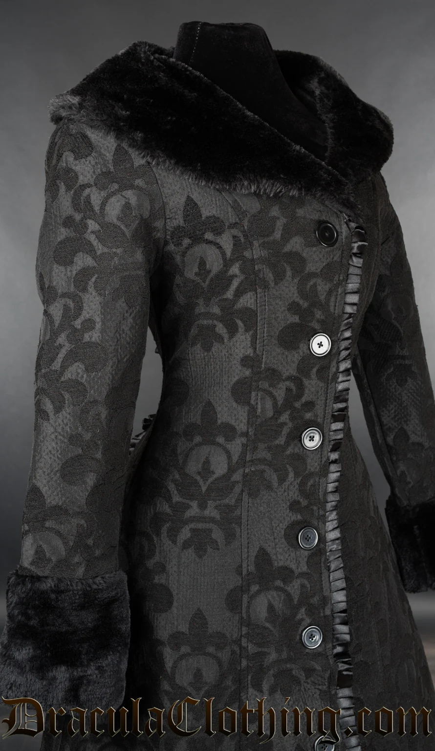 Skull Brocade Evil Princess Coat - Image 4