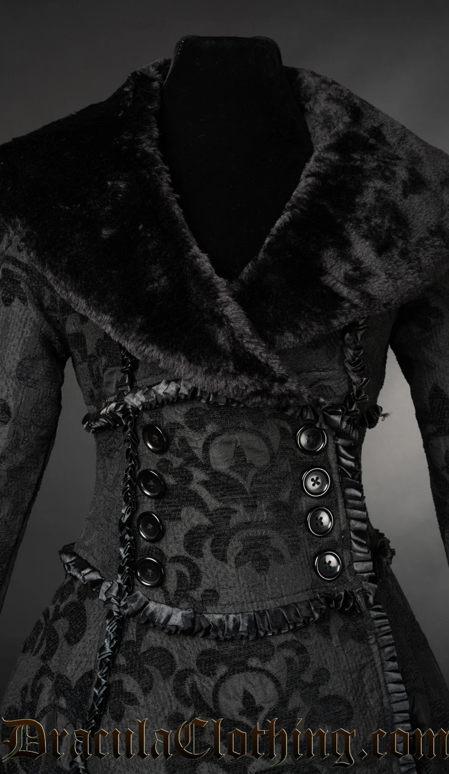 Skull Brocade Evil Queen Coat - Image 5