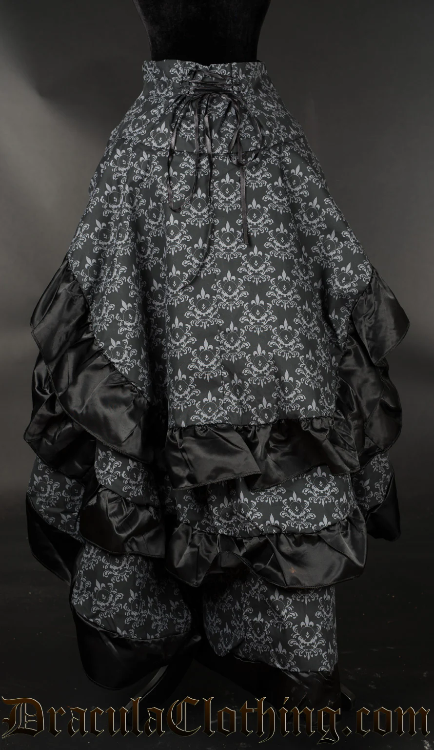 Skull Brocade Layer Bustle Skirt - Image 6