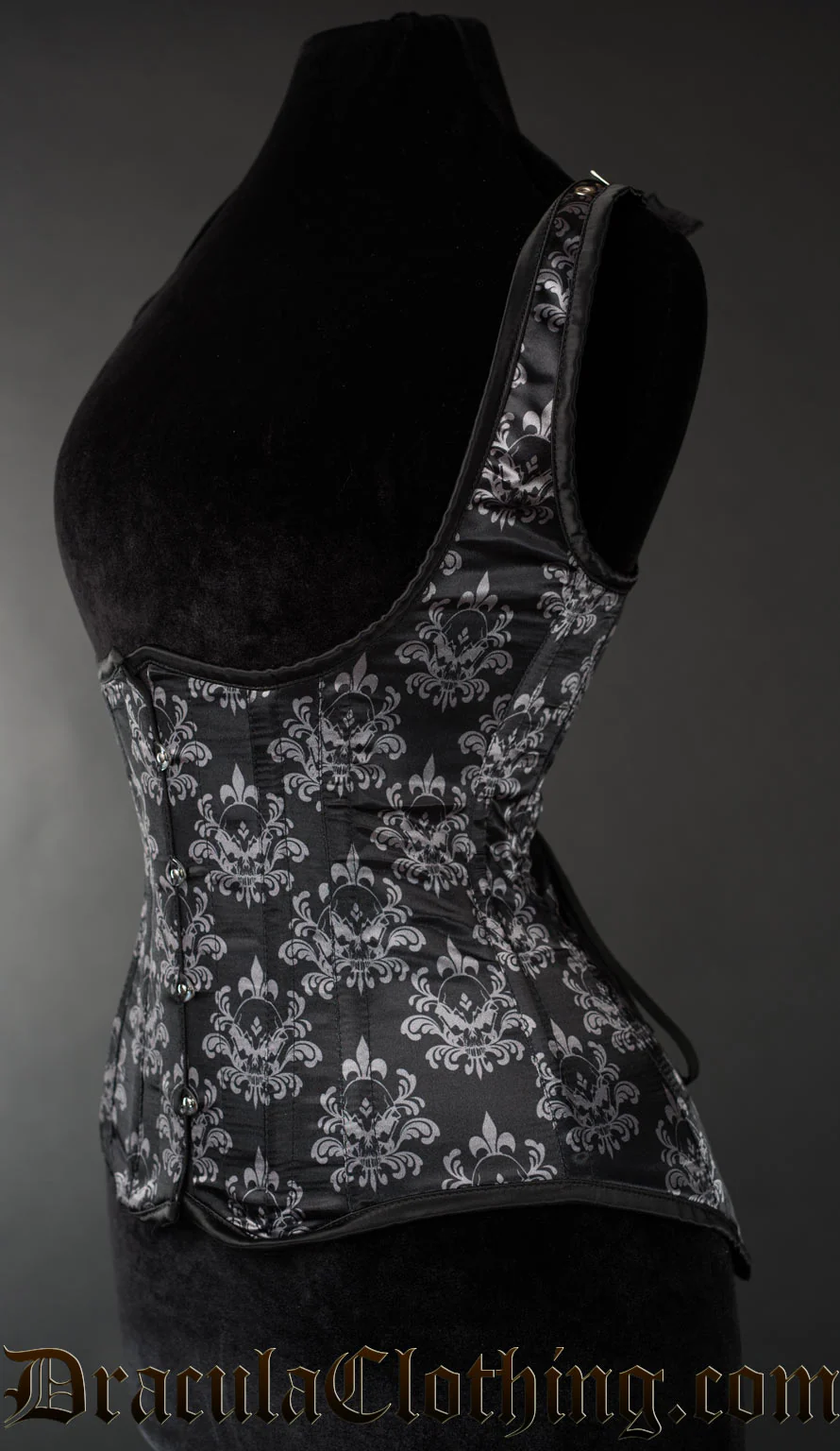 Skull Brocade Shoulder Corset - Image 2