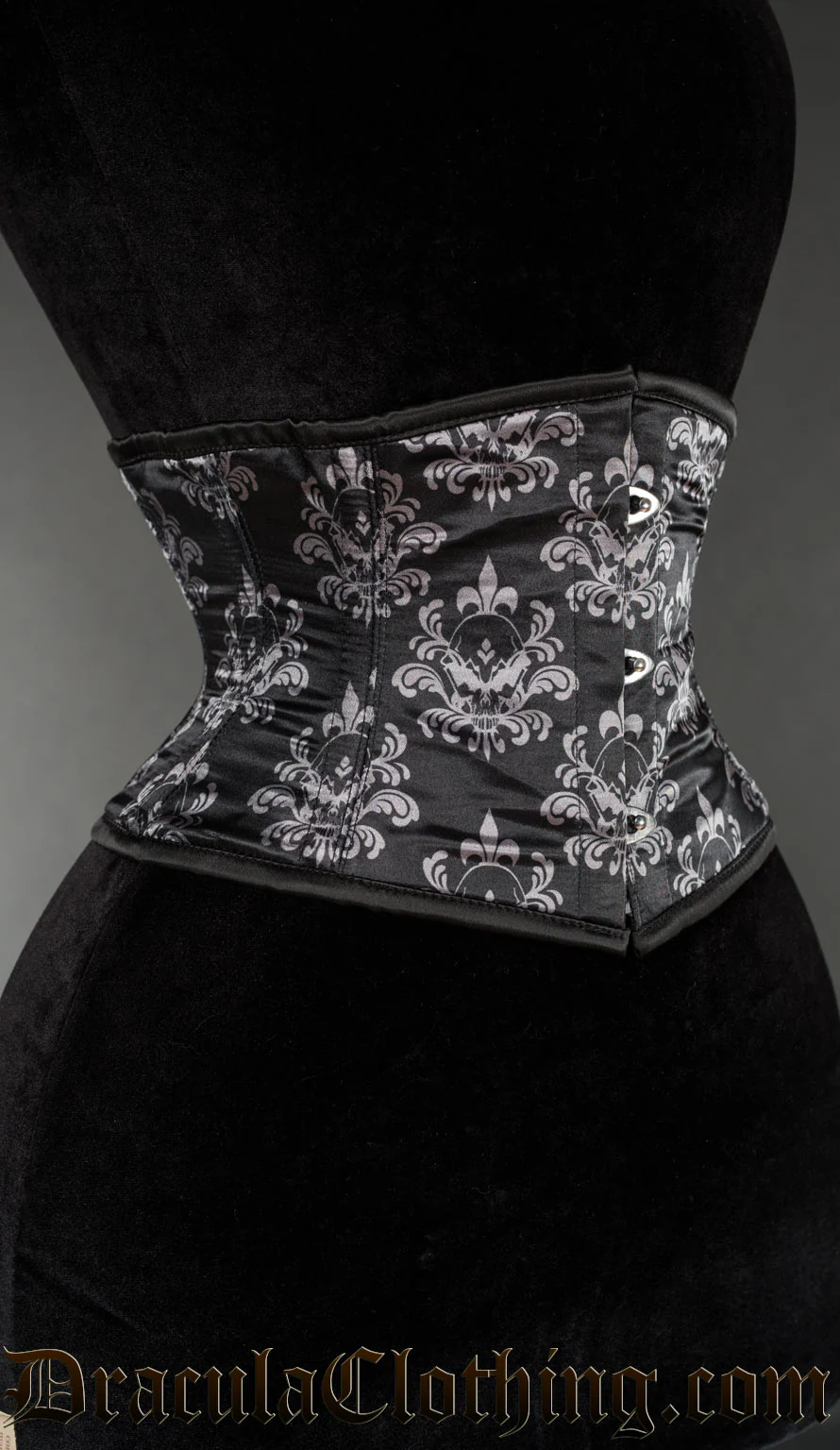 Skull Brocade Waist Cincher - Image 3