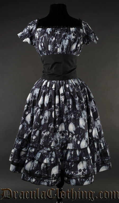 Skulls Gothabilly Dress - Image 2