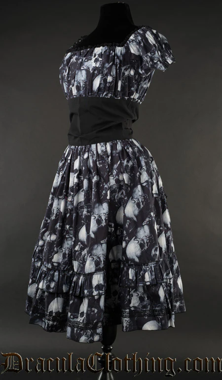 Skulls Gothabilly Dress - Image 3