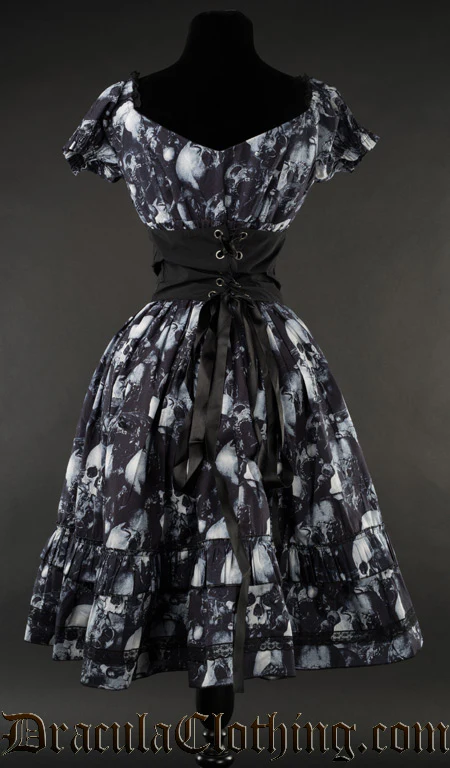 Skulls Gothabilly Dress - Image 4