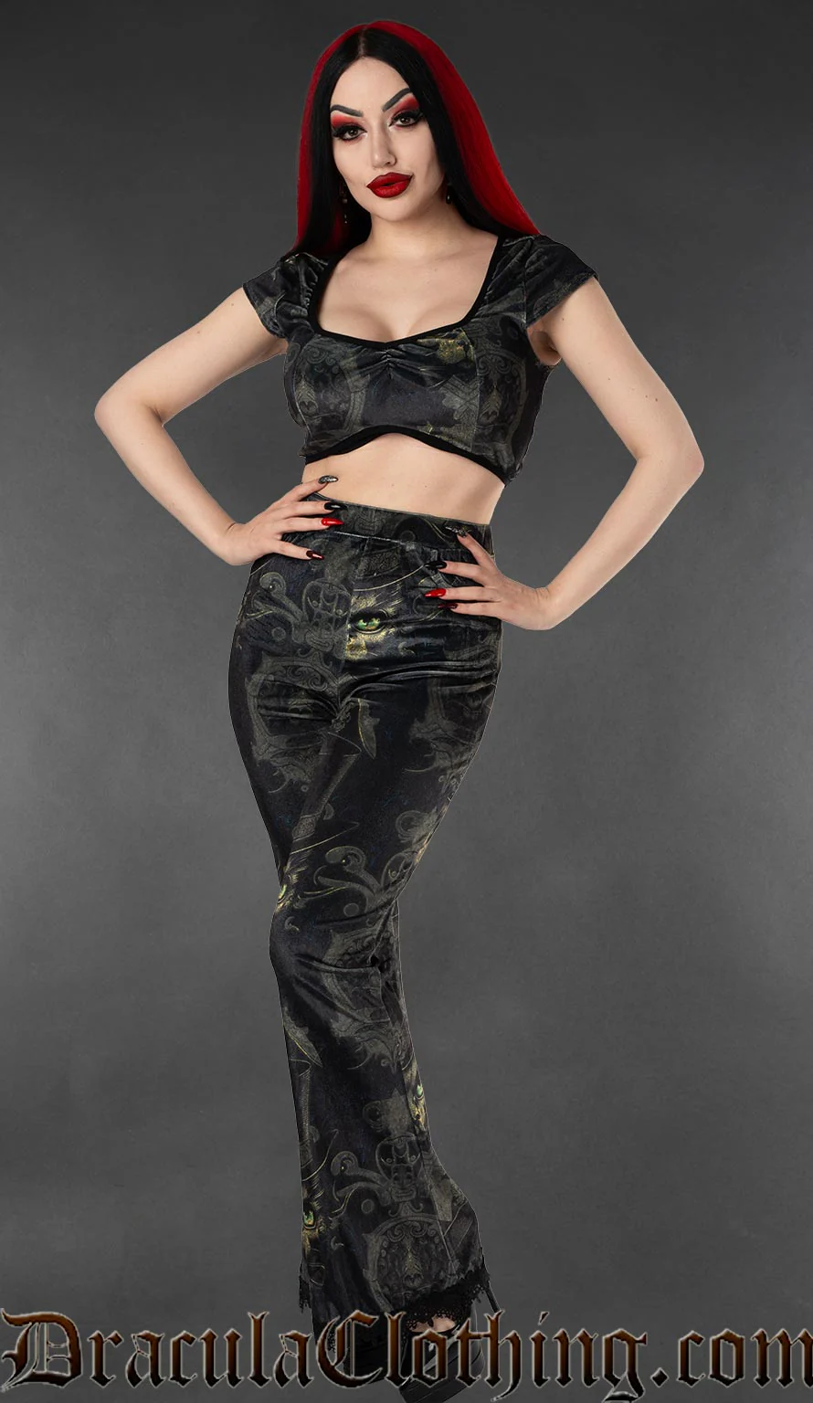 Sphinx Velvet Flare Pants