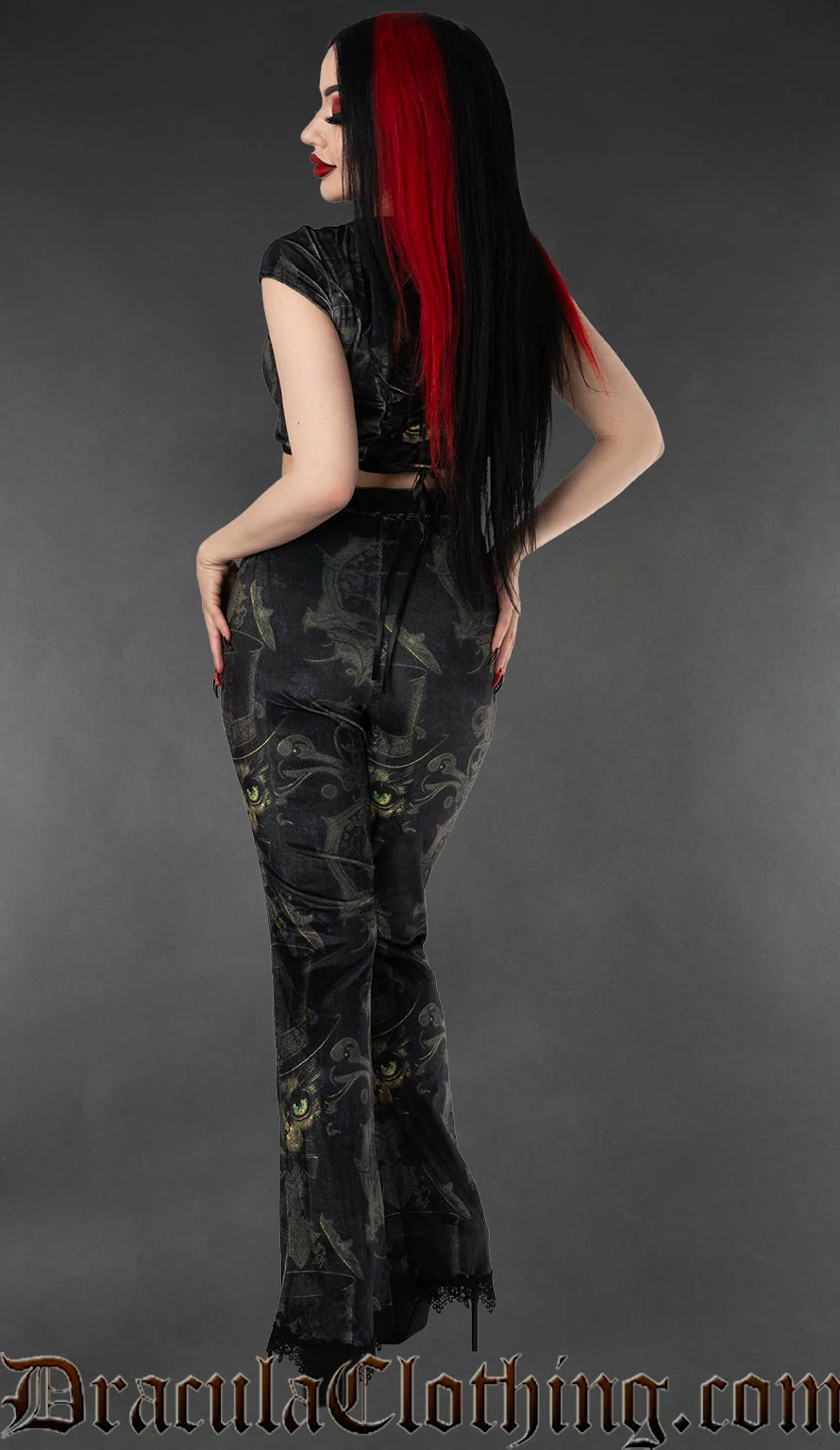Sphinx Velvet Flare Pants - Image 2
