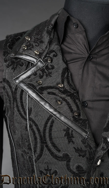 Spiked Brocade Vest - Image 2