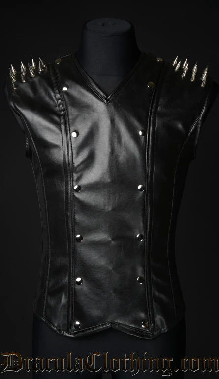Spiked Faux Leather V-Shaper - Image 3