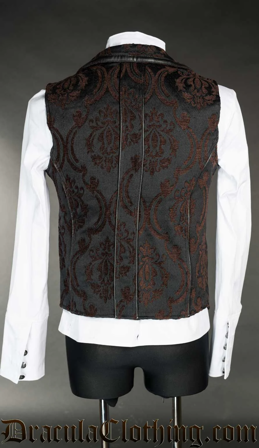 Steampunk Brocade Spiked Vest - Image 3