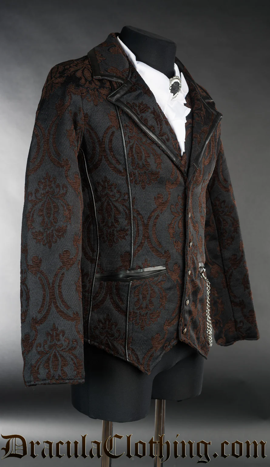 Steampunk Brocade Tesla Jacket - Image 2