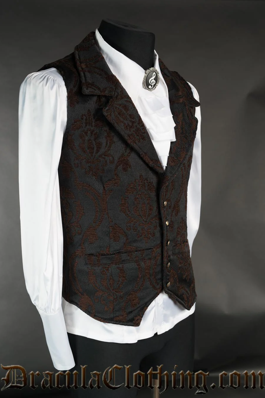 Steampunk Brocade Waistcoat - Image 2