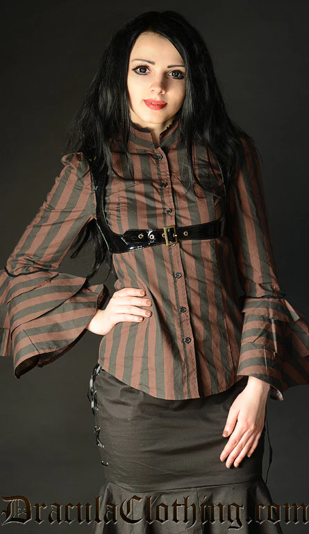 Steampunk Buckle Blouse