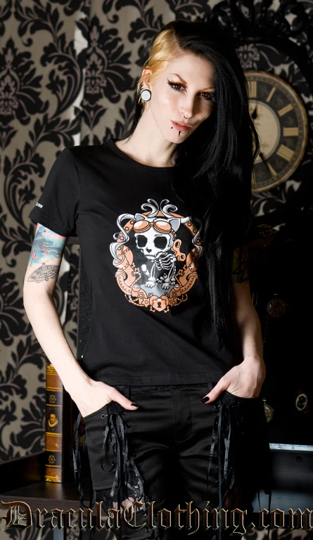 Steampunk Kitty T Shirt - Image 4