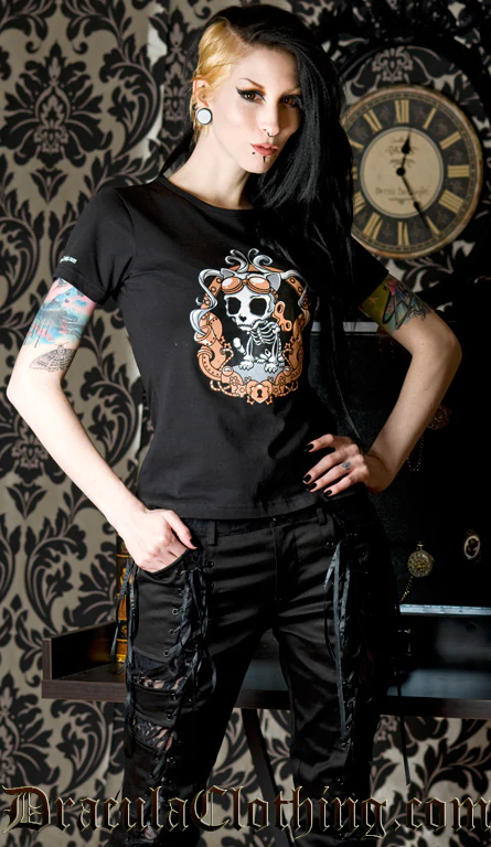 Steampunk Kitty T Shirt - Image 5