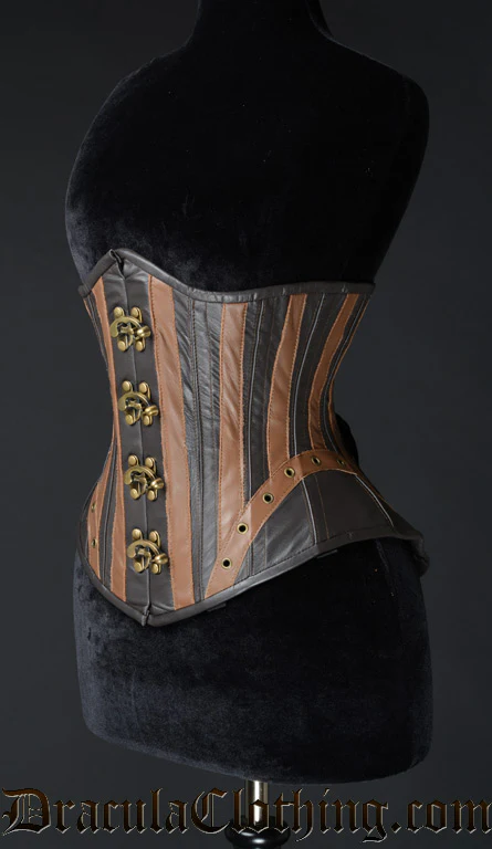 Steampunk Leather Clasp Corset - Image 2