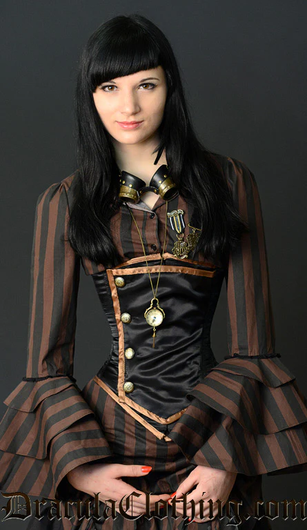 Steampunk Officer Underbust Corset - Image 3
