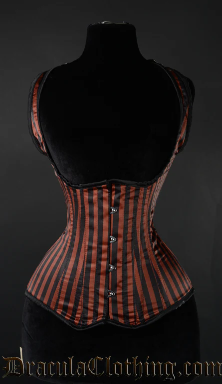 Steampunk Striped Shoulder Corset
