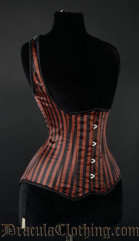 Steampunk Striped Shoulder Corset - Image 2