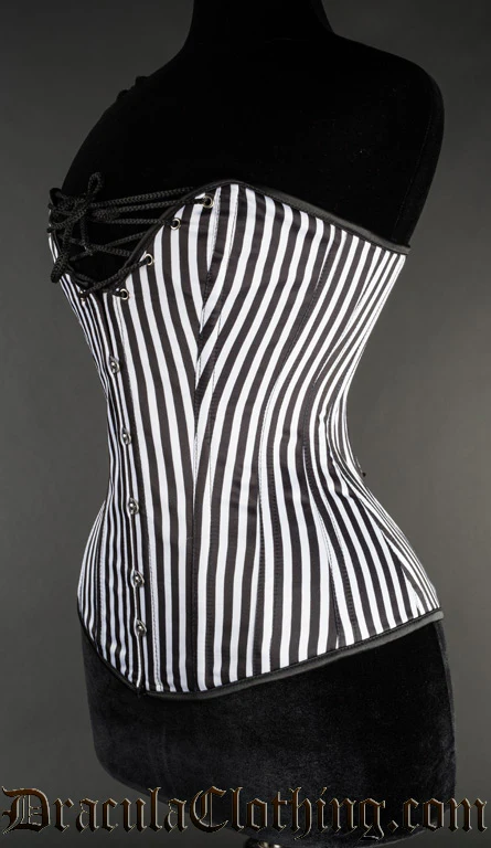 Striped Cleavage Corset - Image 2