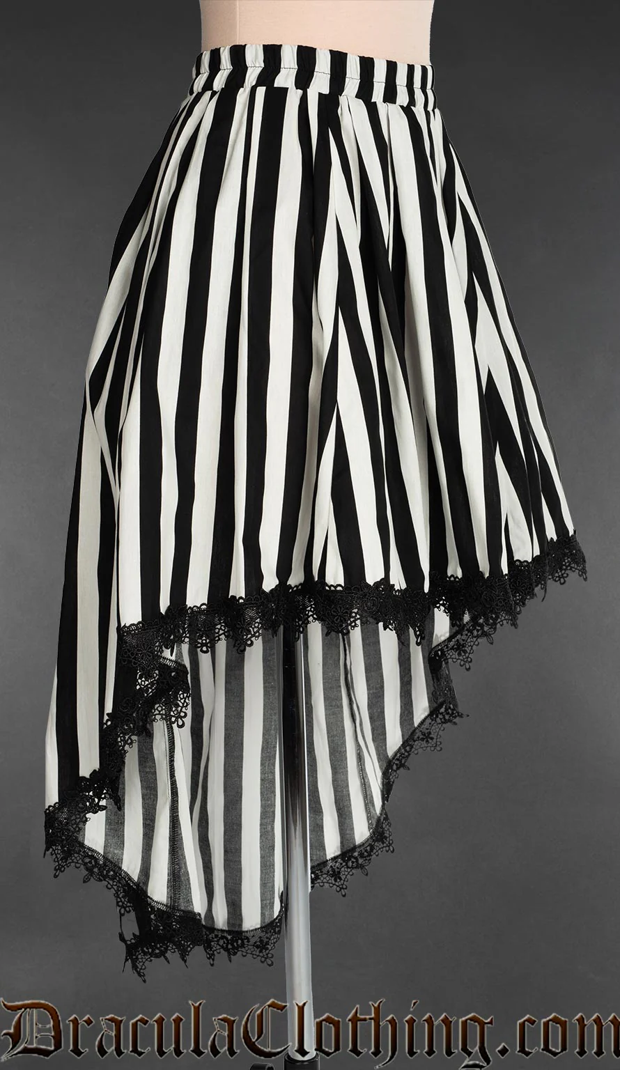 Striped High Low Skirt - Image 2
