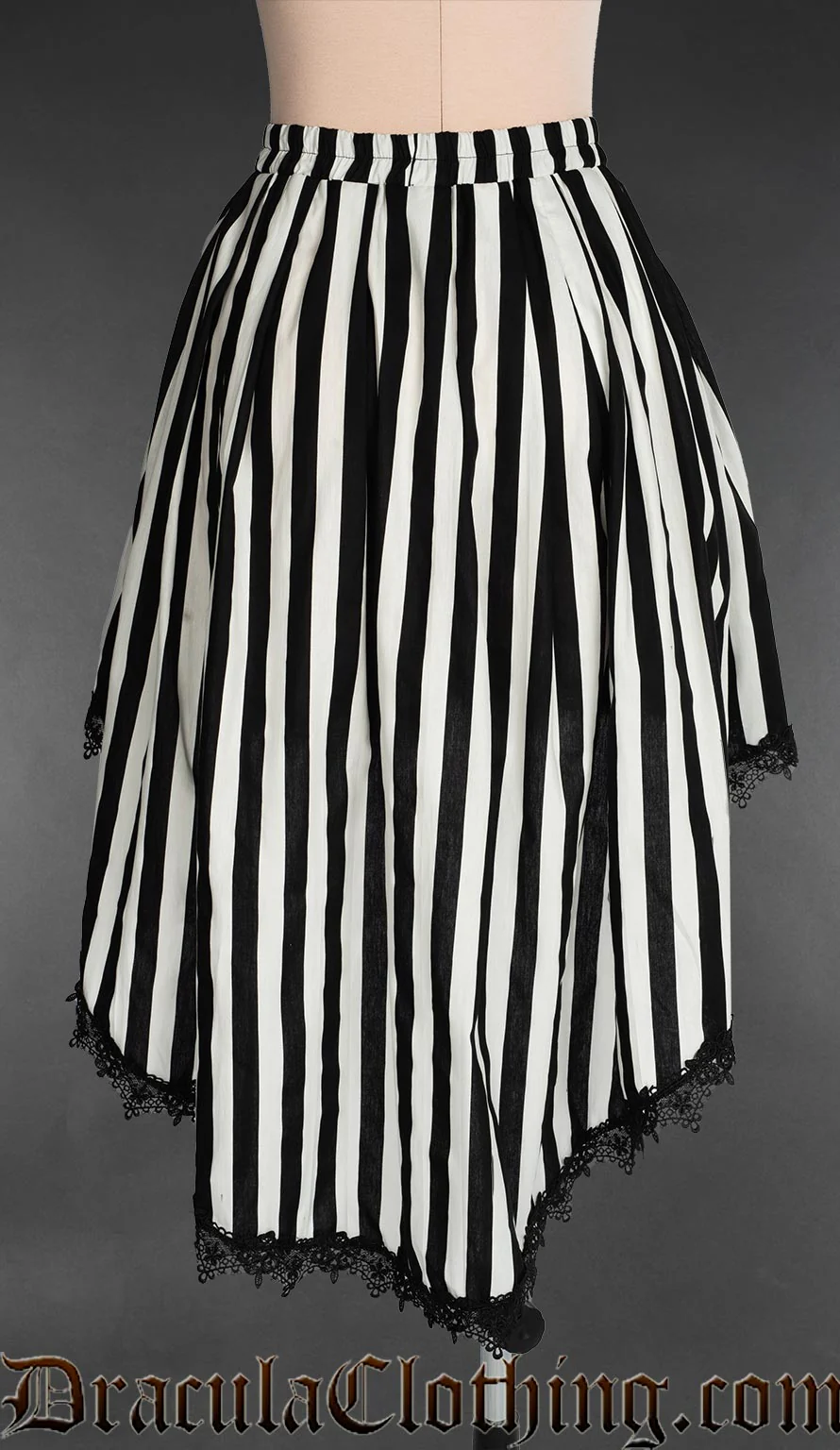 Striped High Low Skirt - Image 3