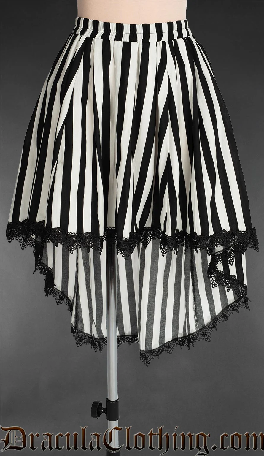 Striped High Low Skirt - Image 4