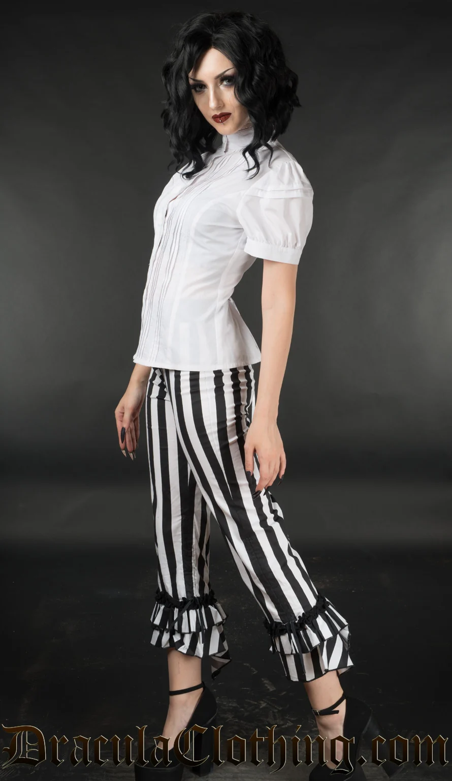 Striped Ruffle Pants - Image 4