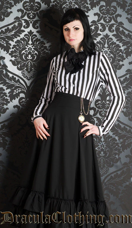 Striped Victorian Blouse - Image 2