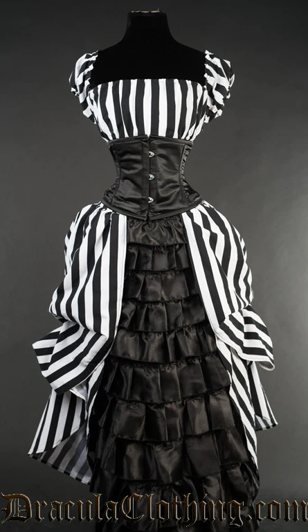 Striped Victorian Dress - Image 5