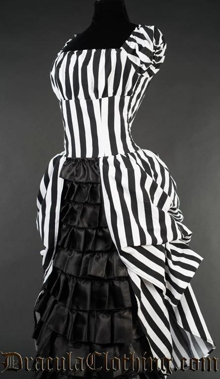 Striped Victorian Dress - Image 6