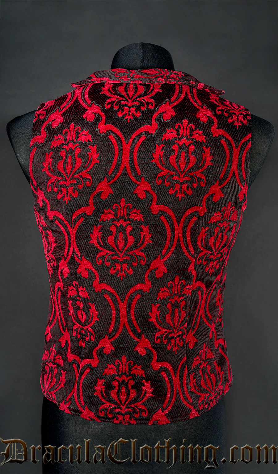 Thick Red Double Buttoned Vest - Image 4