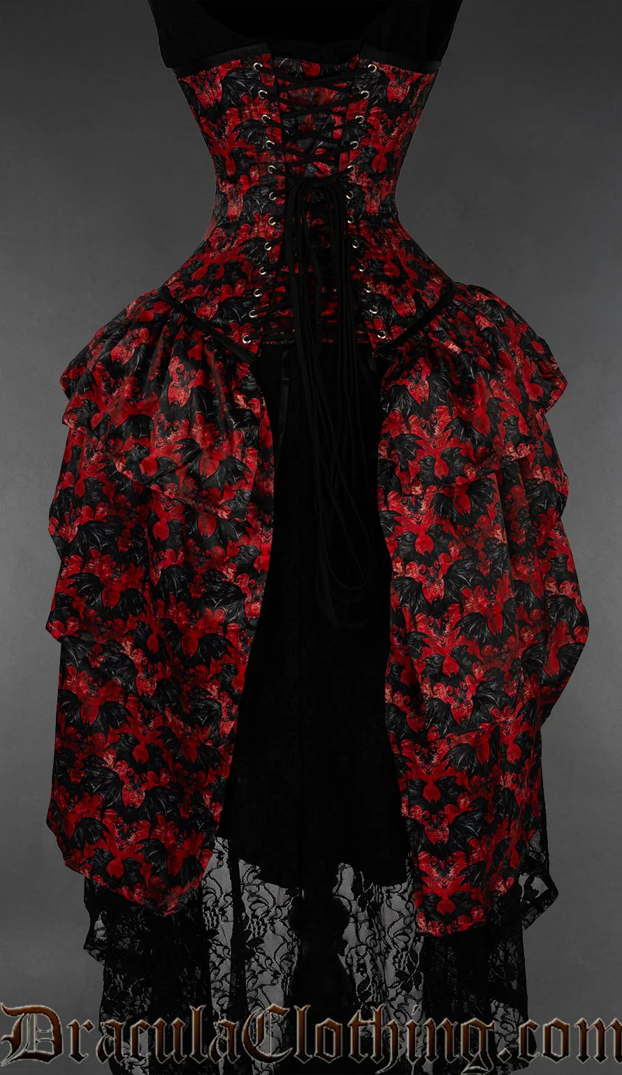 Vampire Bats Bustle Corset - Image 3